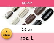 Klipsy clip on rozmiar L