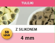 Tulejki z silikonem 4mm - 50 szt. 