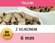 Tulejki z silikonem 6mm - 50 szt. 