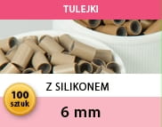 Tulejki z silikonem  6mm - 100 szt.