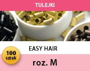 Tulejki easy hair rozmiar M - 100 szt.